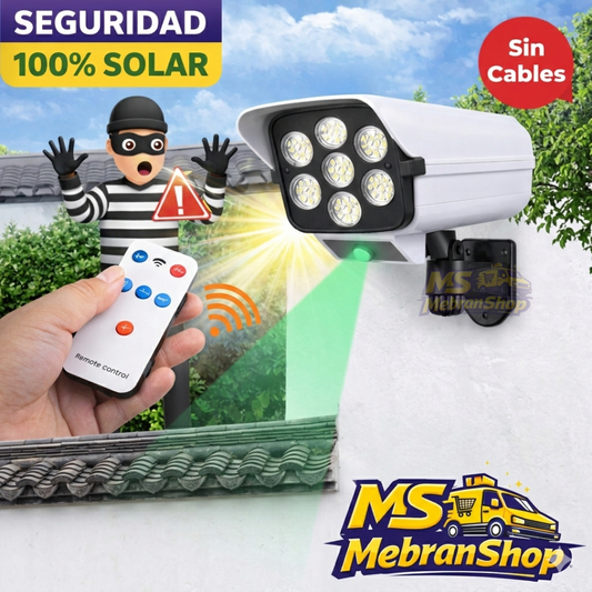 Lámpara Solar con Sensor de Movimiento en forma de Cámara de Seguridad