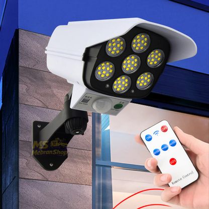 Lámpara Solar con Sensor de Movimiento en forma de Cámara de Seguridad