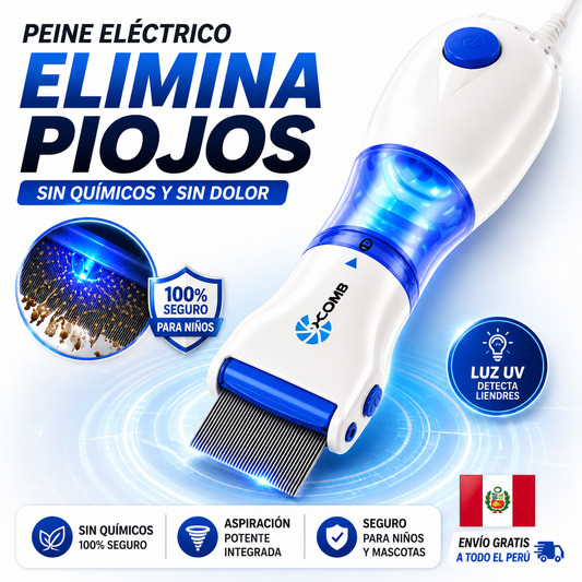 Peine Eléctrico Elimina Piojos